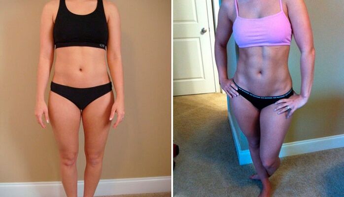 πριν και μετά την απώλεια 10 κιλών το μήνα