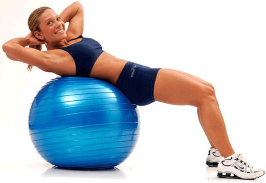 Άσκηση στο Fitball για απώλεια βάρους